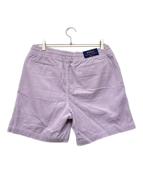 POLO RALPH LAUREN（ポロ・ラルフローレン）POLO RALPH LAUREN (ポロ・ラルフローレン) QRタグ CLASSIC FIT コーデュロイショートパンツ ラベンダー サイズ:sizeMの古着・服飾アイテム
