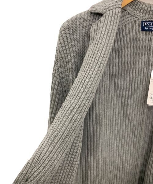 POLO RALPH LAUREN（ポロ・ラルフローレン）POLO RALPH LAUREN (ポロ・ラルフローレン) ニットジャケット グレー サイズ:US/Mの古着・服飾アイテム