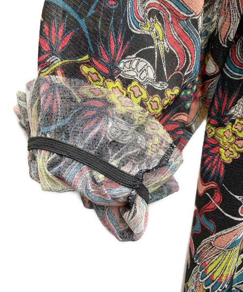 VIVIENNE TAM（ヴィヴィアンタム）VIVIENNE TAM (ヴィヴィアンタム) ピーコック柄パワーネットワンピース マルチカラー サイズ:SIZE40の古着・服飾アイテム