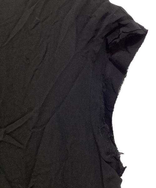 yohji yamamoto+noir（ヨウジヤマモトプリュスノアール）yohji yamamoto+noir (ヨウジヤマモトプリュスノアール) ノースリーブアシンメトリーワンピース ブラック サイズ:1の古着・服飾アイテム