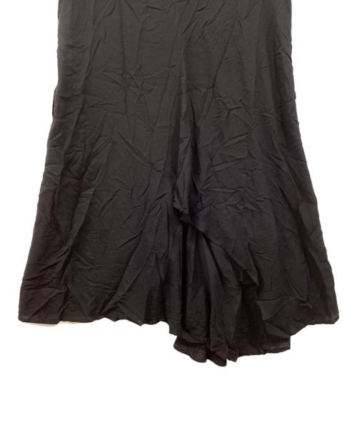yohji yamamoto+noir（ヨウジヤマモトプリュスノアール）yohji yamamoto+noir (ヨウジヤマモトプリュスノアール) ノースリーブアシンメトリーワンピース ブラック サイズ:1の古着・服飾アイテム