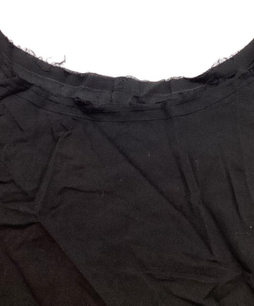 yohji yamamoto+noir（ヨウジヤマモトプリュスノアール）yohji yamamoto+noir (ヨウジヤマモトプリュスノアール) ノースリーブアシンメトリーワンピース ブラック サイズ:1の古着・服飾アイテム