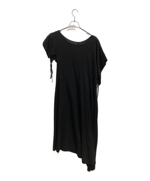 yohji yamamoto+noir（ヨウジヤマモトプリュスノアール）yohji yamamoto+noir (ヨウジヤマモトプリュスノアール) サイドリボンワンピース ブラック サイズ:XSの古着・服飾アイテム