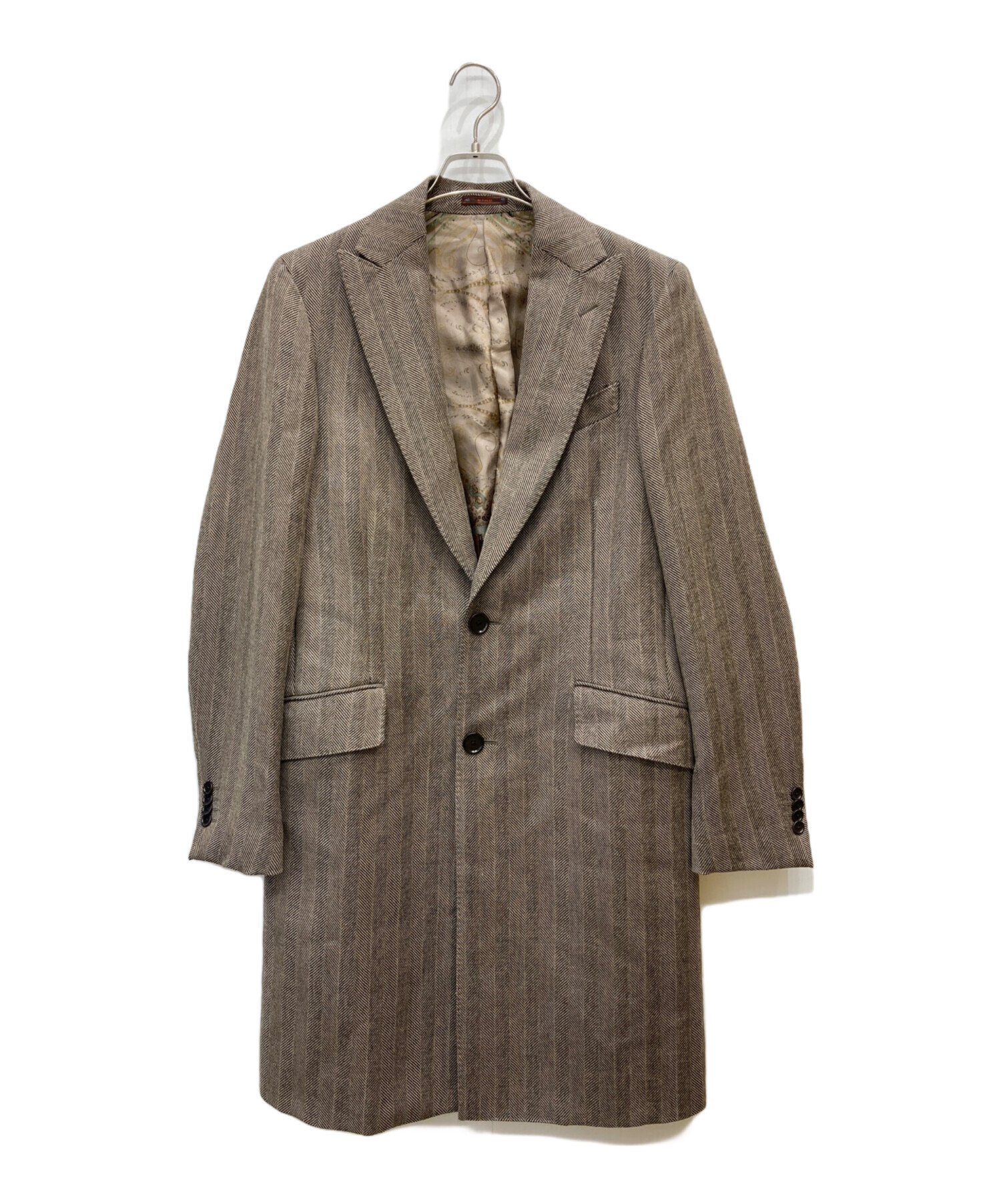 ETRO (エトロ) チェスターコート ブラウン サイズ:48