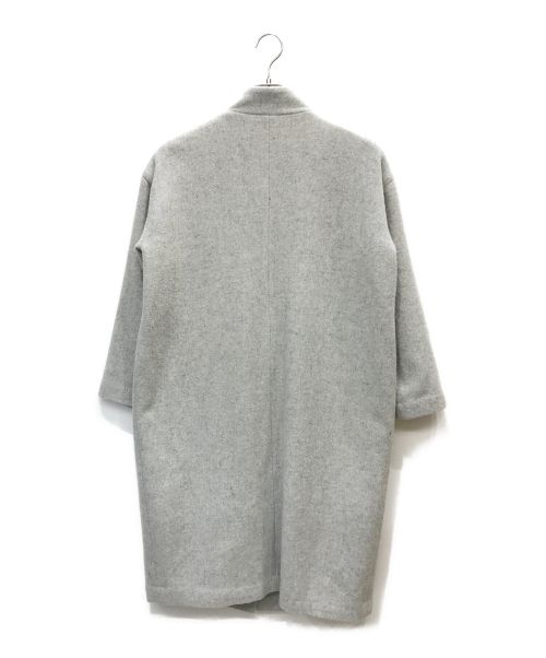 mizuiro-ind（ミズイロインド）mizuiro-ind (ミズイロインド) ウールブレンドスタンドカラーコート グレー サイズ:FREEの古着・服飾アイテム