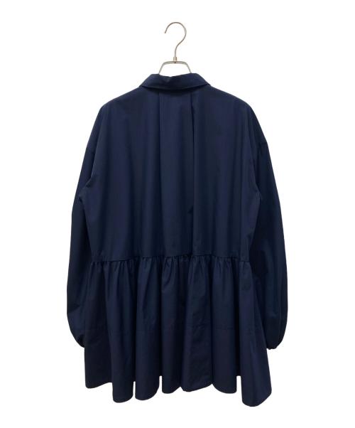 CADUNE（カデュネ）CADUNE (カデュネ) ボウ付きシャツチュニック ネイビー サイズ:38の古着・服飾アイテム