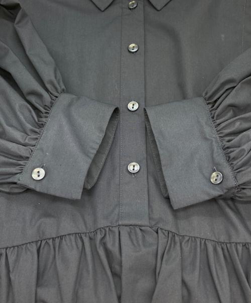 CADUNE（カデュネ）CADUNE (カデュネ) ボウ付きシャツチュニック ネイビー サイズ:38の古着・服飾アイテム