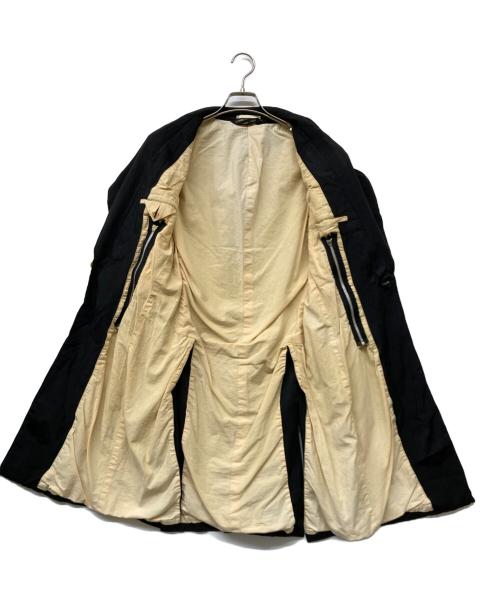 COMME des GARCONS HOMME PLUS（コムデギャルソンオムプリュス）COMME des GARCONS HOMME PLUS (コムデギャルソンオムプリュス) ポリ縮絨ジップデザインジャケット ブラック サイズ:Sの古着・服飾アイテム