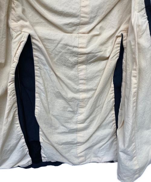 COMME des GARCONS HOMME PLUS（コムデギャルソンオムプリュス）COMME des GARCONS HOMME PLUS (コムデギャルソンオムプリュス) ポリ縮絨ジップデザインジャケット ブラック サイズ:Sの古着・服飾アイテム