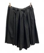 COMME des GARCONS COMME des GARCONSコムデギャルソン コムデギャルソン）の古着「変形プリーツスカートパンツ」｜ブラック