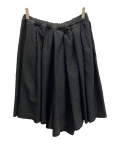 BLACK COMME des GARCONS サテンプリーツスカート S BLACK COMME DES GARCONS