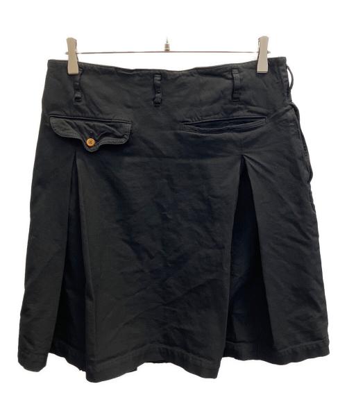 COMME des GARCONS HOMME PLUS（コムデギャルソンオムプリュス）COMME des GARCONS HOMME PLUS (コムデギャルソンオムプリュス) 縮絨スカート ブラック サイズ:xsの古着・服飾アイテム
