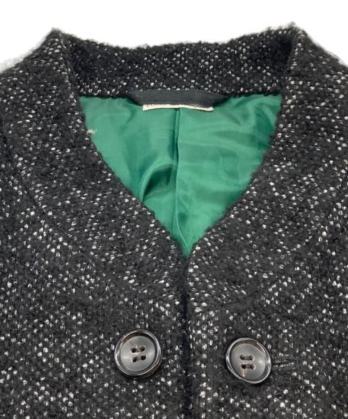 COMME des GARCONS HOMME PLUS（コムデギャルソンオムプリュス）COMME des GARCONS HOMME PLUS (コムデギャルソンオムプリュス) ヘムフェルトツイードジャケット ブラック×レッド×オレンジ サイズ:Sの古着・服飾アイテム