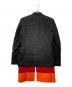 COMME des GARCONS HOMME PLUS (コムデギャルソンオムプリュス) ヘムフェルトツイードジャケット ブラック×レッド×オレンジ サイズ:S：36000円
