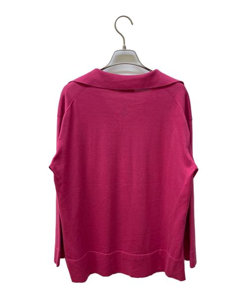 MOGA（モガ）MOGA (モガ) イスラエルギザ綿スキッパーニット ピンク サイズ:2の古着・服飾アイテム