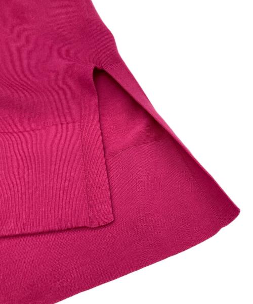 MOGA（モガ）MOGA (モガ) イスラエルギザ綿スキッパーニット ピンク サイズ:2の古着・服飾アイテム