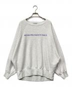 FRAMeWORK×Harumi.Kフレームワーク×クリハラハルミ）の古着「24SS ロゴスウェット」｜ライトグレー