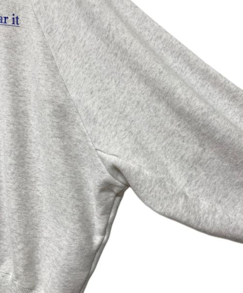 FRAMeWORK（フレームワーク）FRAMeWORK (フレームワーク) Harumi.K (クリハラハルミ) 24SS ロゴスウェット ライトグレー サイズ:Freeの古着・服飾アイテム