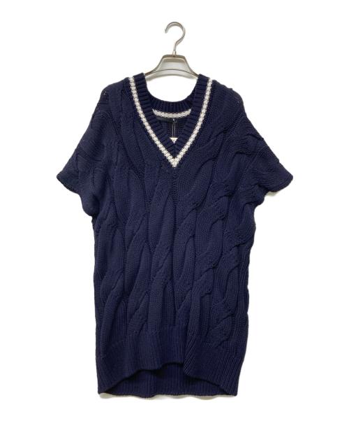 AP STUDIO（エーピーストゥディオ）AP STUDIO (エーピーストゥディオ) ケーブルニットベスト ネイビー サイズ:‐の古着・服飾アイテム