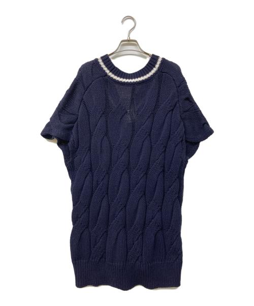 AP STUDIO（エーピーストゥディオ）AP STUDIO (エーピーストゥディオ) ケーブルニットベスト ネイビー サイズ:‐の古着・服飾アイテム