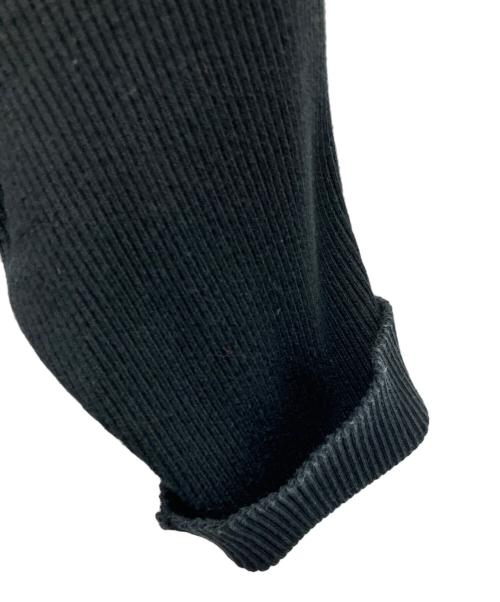 AURALEE（オーラリー）AURALEE (オーラリー) GIZA HIGH GAUGE RIB KNIT POLO ブラック サイズ:SIZE0の古着・服飾アイテム