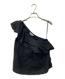 ISABEL MARANT ETOILE（イザベルマランエトワール）の古着「フリルオフショルダーブラウス」｜ブラック