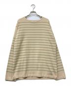 KANELLカネル）の古着「ボーダーニット」｜ベージュ