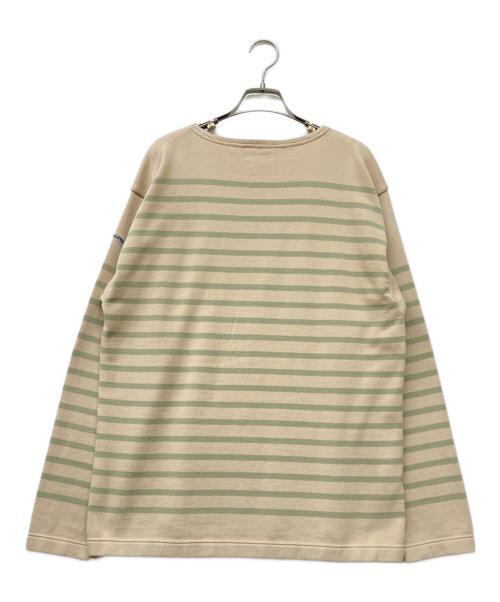 KANELL（カネル）KANELL (カネル) ボーダーニット ベージュ サイズ:Lの古着・服飾アイテム