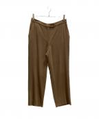 ETRE TOKYOエトレトウキョウ）の古着「ストレートセミワイドパンツ」｜ブラウン