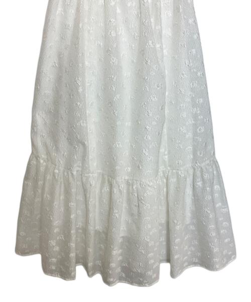 Snidel（スナイデル）Snidel (スナイデル) 肩リボンJQキャミワンピース ホワイト サイズ:1 未使用品の古着・服飾アイテム