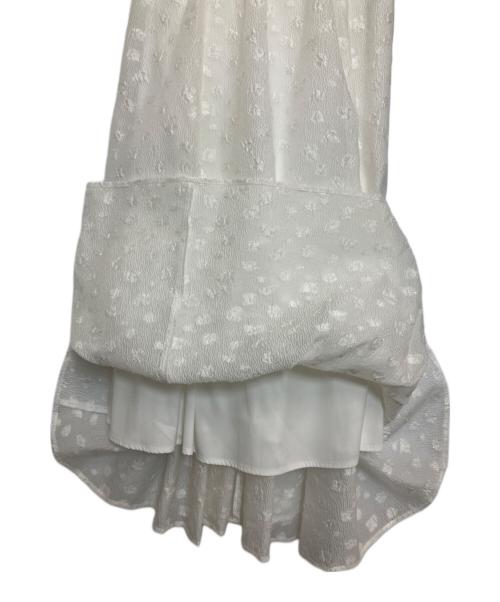 Snidel（スナイデル）Snidel (スナイデル) 肩リボンJQキャミワンピース ホワイト サイズ:1 未使用品の古着・服飾アイテム