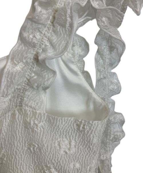 Snidel（スナイデル）Snidel (スナイデル) 肩リボンJQキャミワンピース ホワイト サイズ:1 未使用品の古着・服飾アイテム