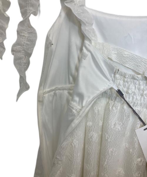 Snidel（スナイデル）Snidel (スナイデル) 肩リボンJQキャミワンピース ホワイト サイズ:1 未使用品の古着・服飾アイテム