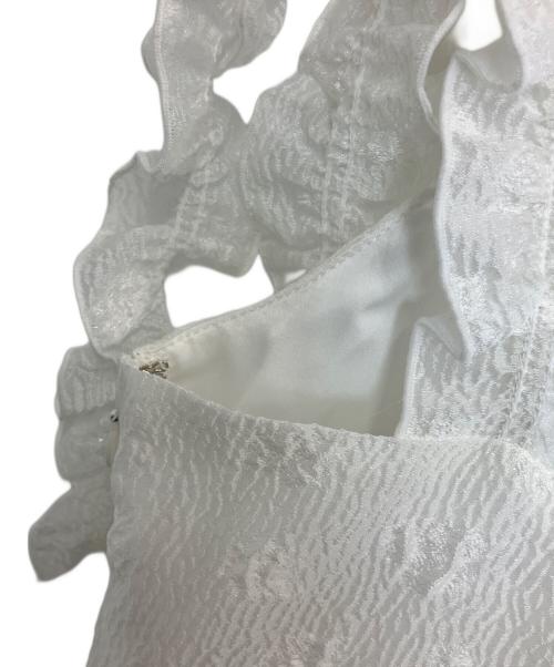 Snidel（スナイデル）Snidel (スナイデル) 肩リボンJQキャミワンピース ホワイト サイズ:1 未使用品の古着・服飾アイテム