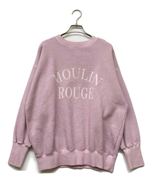 Whim Gazette（ウィムガゼット）Whim Gazette (ウィムガゼット) セイヒンゾメロゴプルオーバー ラベンダー サイズ:Fの古着・服飾アイテム