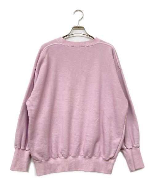 Whim Gazette（ウィムガゼット）Whim Gazette (ウィムガゼット) セイヒンゾメロゴプルオーバー ラベンダー サイズ:Fの古着・服飾アイテム