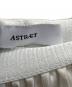 中古・古着 ASTRAET (アストラット) P サテン/オーガンジー マキシプリーツスカート アイボリー サイズ:SIZE 0 未使用品：7000円