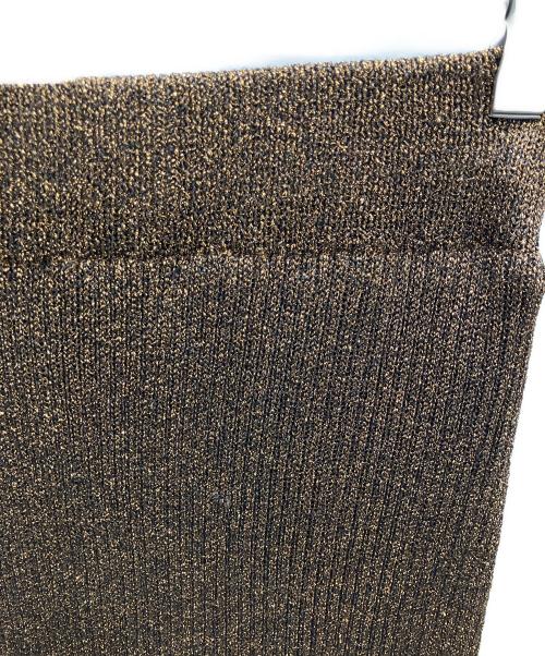 sahara（サハラ）sahara (サハラ) Glitter Knit Skirt ブラウン サイズ:フリーの古着・服飾アイテム