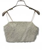 CLANEクラネ）の古着「FRINGE BARE BUSTIER」｜アイボリー