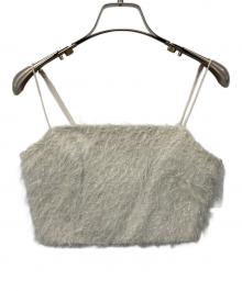 CLANE（クラネ）の古着「FRINGE BARE BUSTIER」｜アイボリー