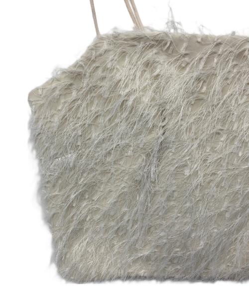 CLANE（クラネ）CLANE (クラネ) FRINGE BARE BUSTIER アイボリーの古着・服飾アイテム