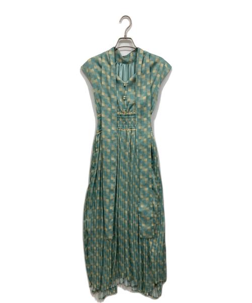 Lily Brown（リリーブラウン）Lily Brown (リリーブラウン) クラシカル2wayボウタイワンピース ライトブルー 未使用品の古着・服飾アイテム