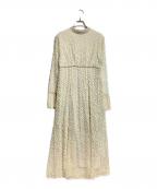 CLANEクラネ）の古着「SNOW DOT JACQUARD ONEPIECE」｜アイボリー