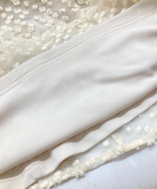 CLANE（クラネ）CLANE (クラネ) SNOW DOT JACQUARD ONEPIECE アイボリーの古着・服飾アイテム