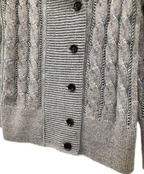 AKIRA NAKA（アキラナカ）AKIRA NAKA (アキラナカ) ケーブルニットカーディガン ラベンダー サイズ:1の古着・服飾アイテム