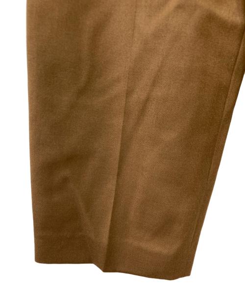AEWEN MATOPH（イウエン マトフ）AEWEN MATOPH (イウエン マトフ) W ツイル タック ワイドパンツ ブラウン サイズ:SIZE 34の古着・服飾アイテム