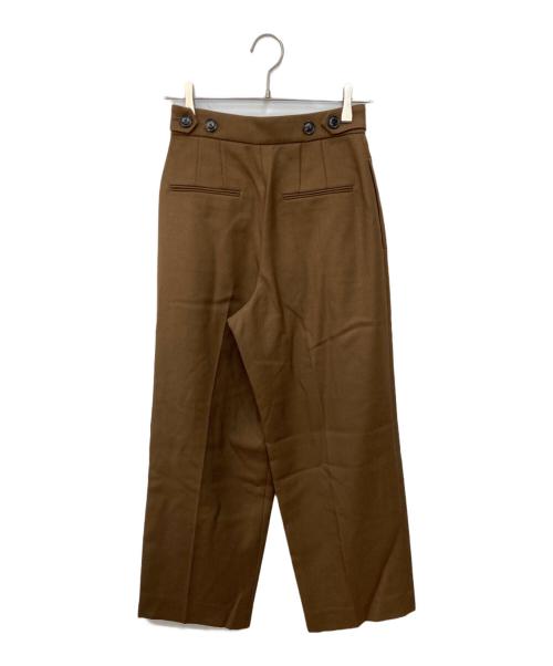 AEWEN MATOPH（イウエン マトフ）AEWEN MATOPH (イウエン マトフ) W ツイル タック ワイドパンツ ブラウン サイズ:SIZE 34の古着・服飾アイテム