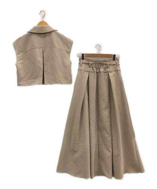 STUDIOUS（ステュディオス）STUDIOUS (ステュディオス) Two Piece Dresses ベージュ サイズ:2の古着・服飾アイテム