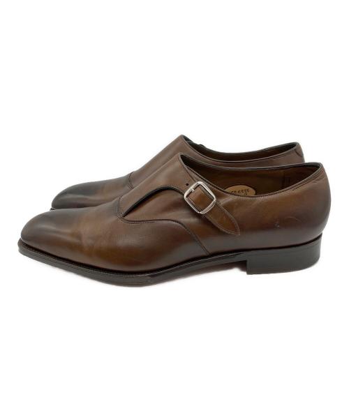 Edward Green（エドワードグリーン）Edward Green (エドワードグリーン) シングルモンクストラップシューズ ブラウン サイズ:SIZE8 1/2の古着・服飾アイテム