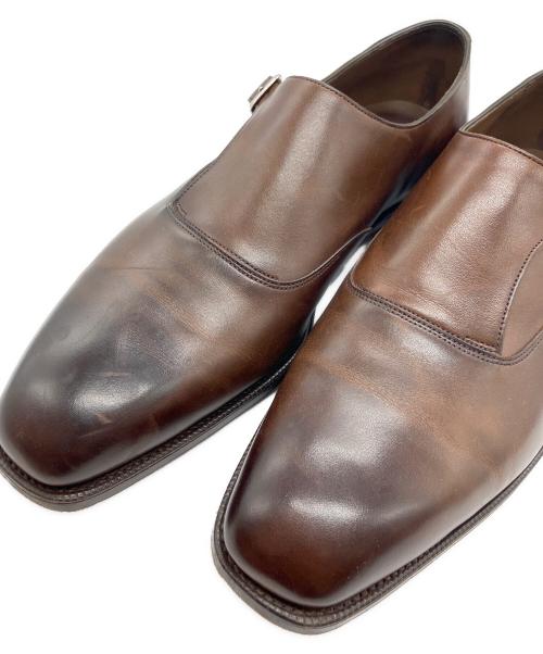 Edward Green（エドワードグリーン）Edward Green (エドワードグリーン) シングルモンクストラップシューズ ブラウン サイズ:SIZE8 1/2の古着・服飾アイテム